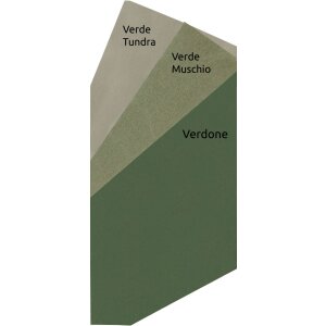 Passe-partout oblique vert 40 tailles Verde Muschio