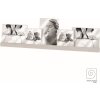 Mascagni A1159 Cadre photo quintuple acrylique socle en bois blanc 2x10x10 / 3x13x18