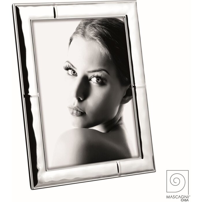 Mascagni A1338 Cadre photo métallique Retro 13x18 cm argent brillant