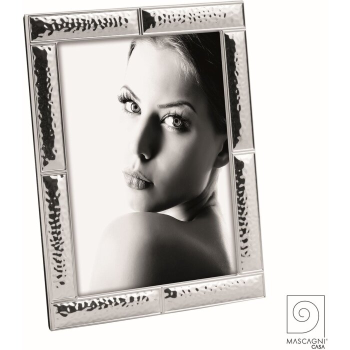 Mascagni A1466 Cadre photo métallique Retro 13x18 cm argent brillant