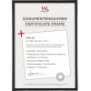 Cadre plastique Walther GALERIA 21x30 cm noir DIN A4 Cadre pour diplômes