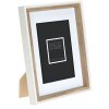 Cadre photo ZEP Palmi blanc 15x20 cm avec passe-partout 10x15 cm