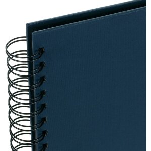 Album spirale ZEP Misty bleu 21x16 cm 50 pages noires