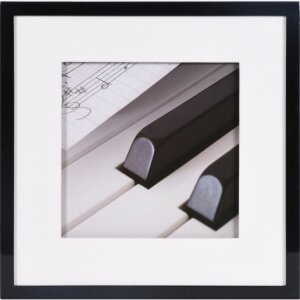 Henzo cadre en bois Piano 40x40 cm noir avec...