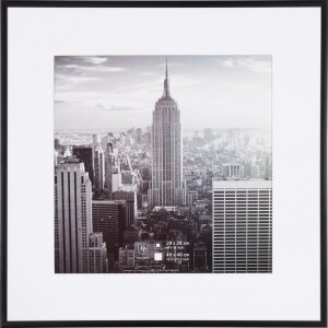 Henzo cadre aluminium Manhattan noir 40x40 cm avec...