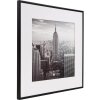 Henzo cadre aluminium Manhattan noir 40x40 cm avec passe-partout 30x30 cm