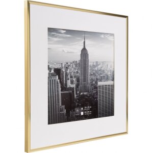 Henzo cadre aluminium Manhattan or 40x40 cm avec passe-partout 30x30 cm