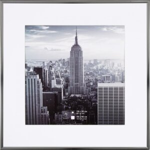 Henzo cadre aluminium Manhattan gris 40x40 cm avec...