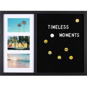 Henzo Letterboard 37,5 x 52,5 cm noir avec supports photo