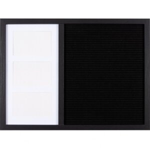 Henzo Letterboard 37,5 x 52,5 cm noir avec supports photo