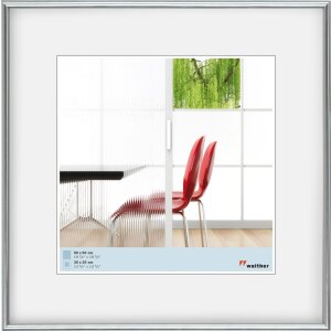 Cadre plastique Walther GALERIA 40x40 argent