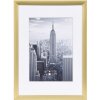 Henzo cadre alu Manhattan or 13x18 cm avec passe-partout 9x13 cm