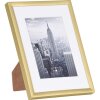 Henzo cadre alu Manhattan or 13x18 cm avec passe-partout 9x13 cm