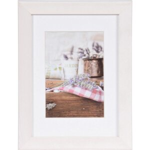 Cadre photo Jardin 13x18 blanc cadre en bois