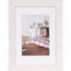 Cadre photo Jardin 13x18 blanc cadre en bois