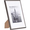 15x20 cm cadre photo aluminium Manhattan en gris