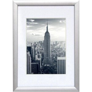 Cadre photo aluminium Manhattan 15x20 cm argenté