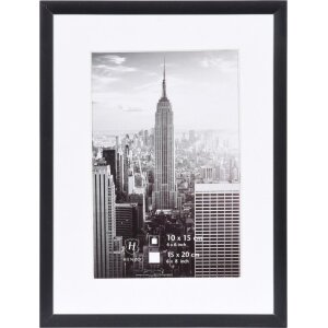 Manhattan cadre alu noir 15x20 cm