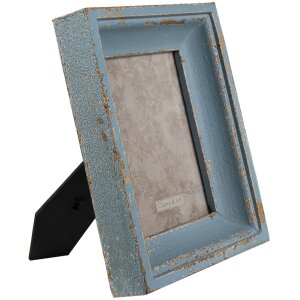 Clayre & Eef 2F0861 Cadre photo bleu 21x6x26 cm -...