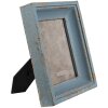 Clayre & Eef 2F0861 Cadre photo bleu 21x6x26 cm - 10x15 cm