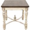 Clayre & Eef 50606 Table dappoint blanche 61x61x64 cm