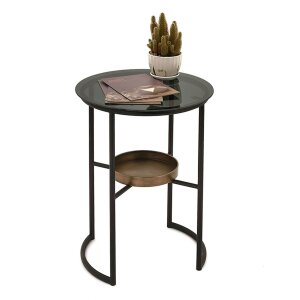 Clayre & Eef 50675 Table dappoint marron Ø...