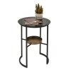 Clayre & Eef 50675 Table dappoint marron Ø 43x55 cm