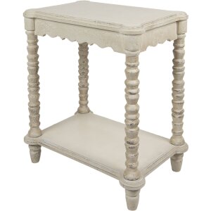 Clayre & Eef 5H0529 Table dappoint blanche 60x40x70 cm