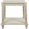 Clayre & Eef 5H0529 Table dappoint blanche 60x40x70 cm