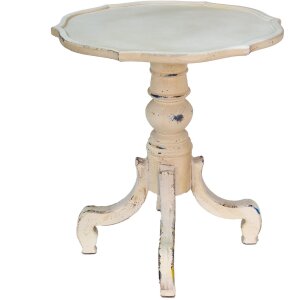 Clayre & Eef 5H0537 Table dappoint blanche Ø...