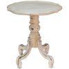 Clayre & Eef 5H0537 Table dappoint blanche Ø 65x76 cm