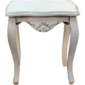 Clayre & Eef 5H0538 Table dappoint blanche 52x35x58 cm