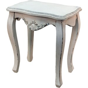 Clayre & Eef 5H0538 Table dappoint blanche 52x35x58 cm