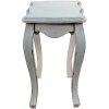 Clayre & Eef 5H0538 Table dappoint blanche 52x35x58 cm