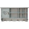 Clayre & Eef 5H0571 Armoire murale bleu 80x15x40 cm