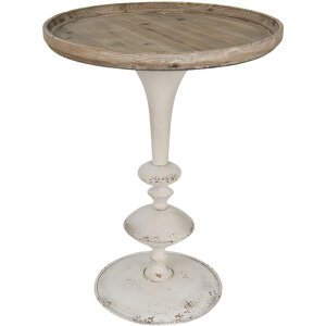 Clayre & Eef 5H0616 Table dappoint brune, blanche...