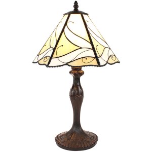 Clayre & Eef 5LL-6189 Lampe de table Tiffany Beige...