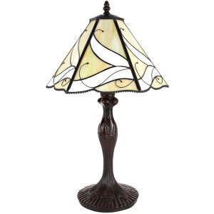 Clayre & Eef 5LL-6189 Lampe de table Tiffany Beige...