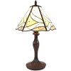 Clayre & Eef 5LL-6189 Lampe de table Tiffany Beige ,Marron Ø 31x43 cm E27-max 1x40W