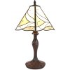 Clayre & Eef 5LL-6189 Lampe de table Tiffany Beige ,Marron Ø 31x43 cm E27-max 1x40W