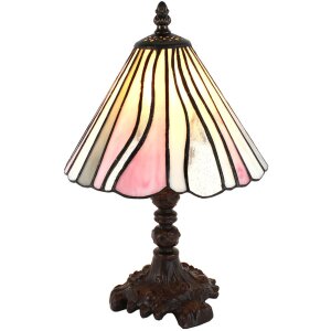 Clayre & Eef 5LL-6193 Lampe de table Tiffany rose,...