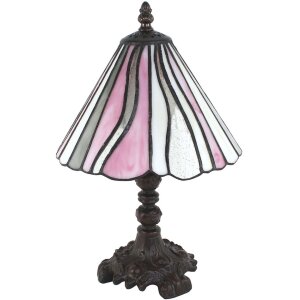 Clayre & Eef 5LL-6193 Lampe de table Tiffany rose,...