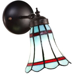 Clayre & Eef 5LL-6206 Applique Tiffany Bleu, Rouge...