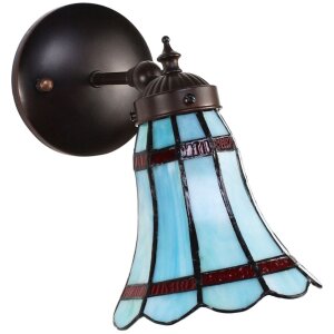 Clayre & Eef 5LL-6206 Applique Tiffany Bleu, Rouge...