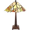 Clayre & Eef 5LL-6226 Lampe de table Tiffany Marron, Beige Ø 36x57 cm E27-max 2x60W