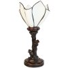 Clayre & Eef 5LL-6231 Lampe de table Tiffany Fleur Blanc