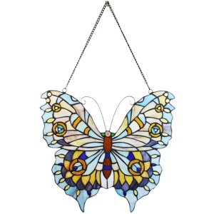 Clayre & Eef 5LL-6236 Tiffany Vitrail Papillon Bleu...