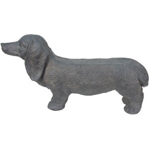 Clayre & Eef 5MG0019 Chien gris 74x19x39 cm