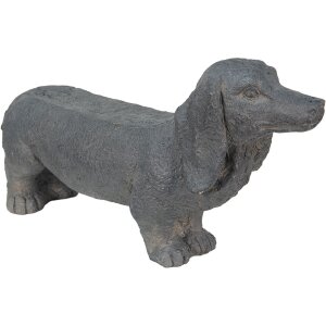 Clayre & Eef 5MG0019 Chien gris 74x19x39 cm