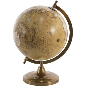 Clayre & Eef 64905 Globe Décoratif Jaune, Marron 22x22x30 cm